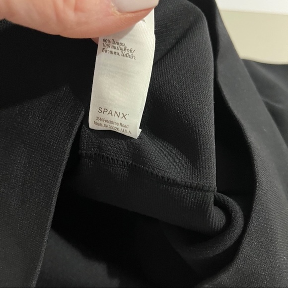 Spanx Seamless Leggings Black Size Large High Waist Shapewear Slimming - Picture 8 of 8